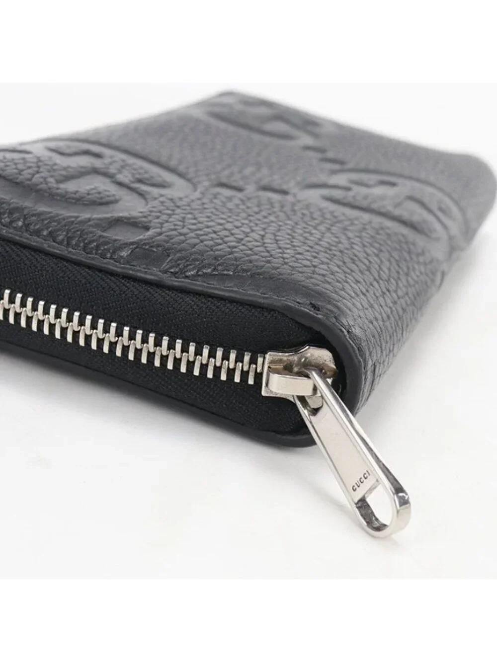 Gucci Jumbo GG Wallet Zip Around Leather